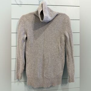 Women’s Wool & Cashmere Light Gray Turtleneck Sweater Brooks Brothers